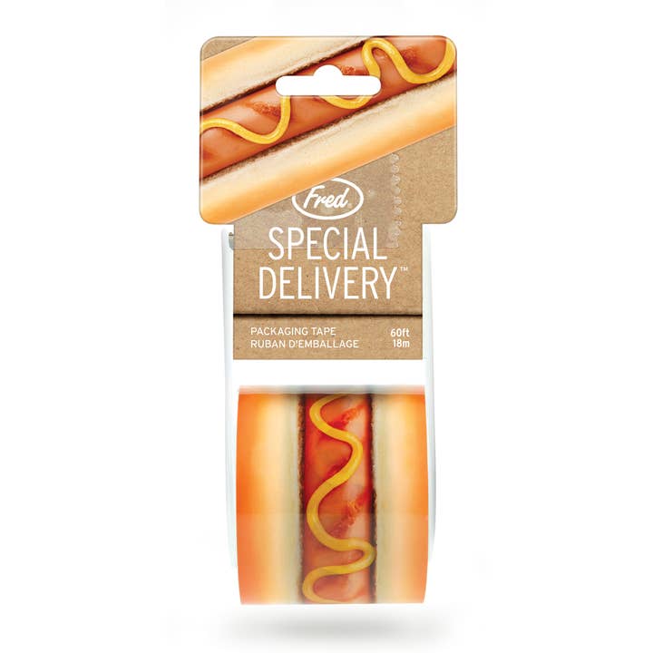 Fred Special Delivery - Printed Packing Tape Hot Dog