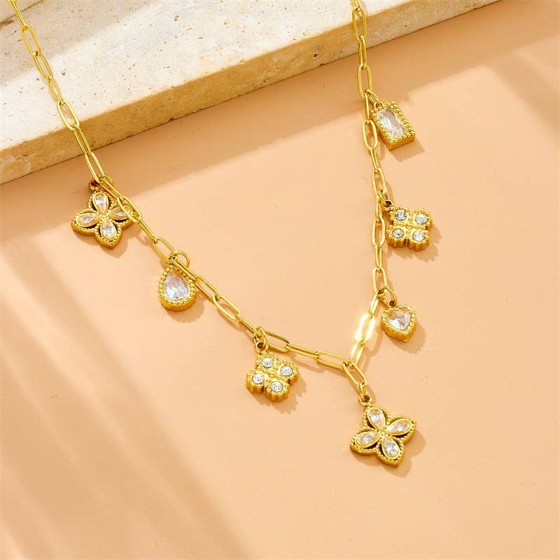 JOSSLYN by Wall to Wall 18K Stainless Steel Tarnish Free Necklace Gold - 40NK9530