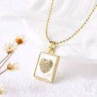 JOSSLYN by Wall to Wall Epoxy Rhinestone Pendant Necklace