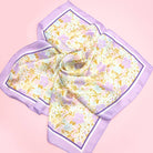 JOSSLYN by Wall to Wall Delicate Floral Silk Finish Bandana Scarf | 40SC727