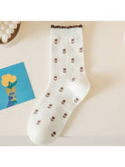 JOSSLYN by Wall to Wall Woman Breathable Floral Cotton Socks | 40S02067 by JOSSLYN by Wall to Wall
