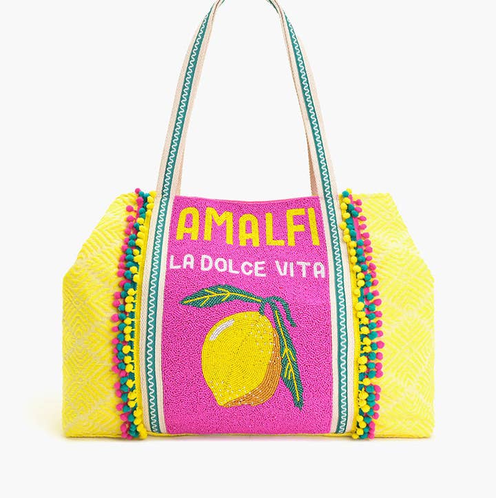 America & Beyond Amalfi Beaded Tote