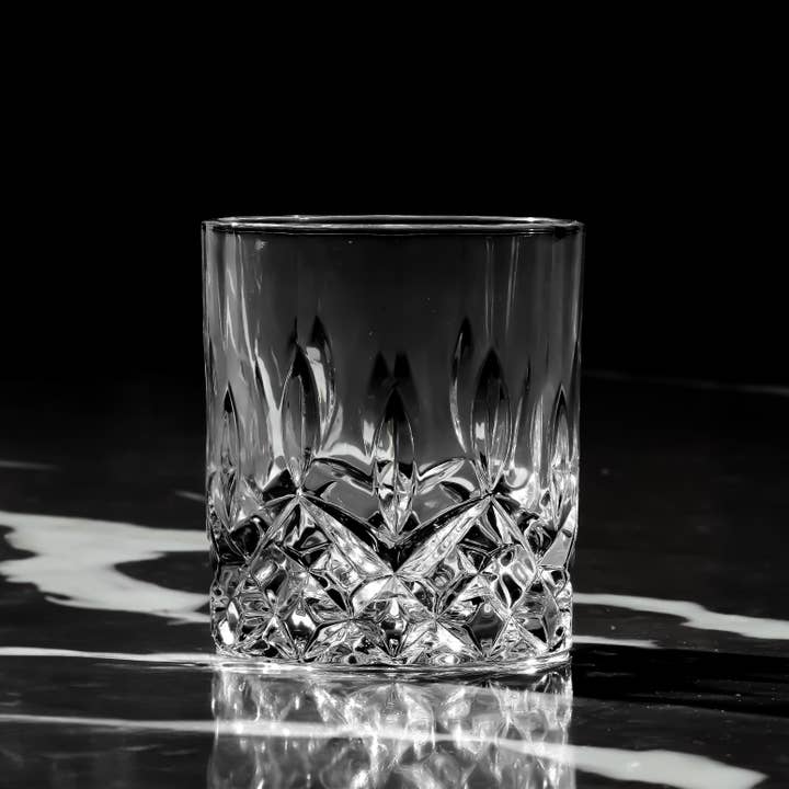 Lemonsoda Crystal Cut Old Fashioned Whiskey Glasses 10oz (1pc) by Lemonsoda