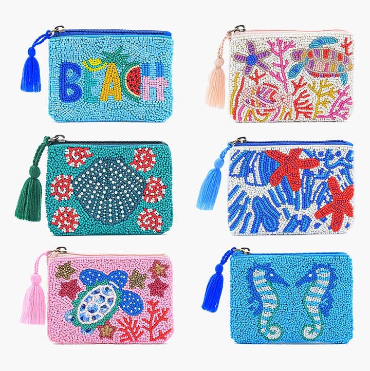 America & Beyond Oceanic Adventure Embellished Mini Pouch