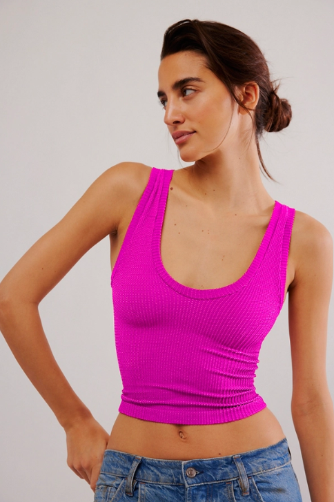 Free People Clean Slate SMLS Tank in Dream Pop