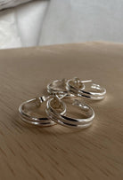 Breezi Mae Double Band Stud Hoops