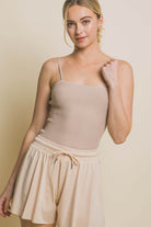 GOLDEN Brianna Tank Top Beige