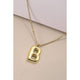 JOSSLYN by Wall to Wall 18K Stainless Steel Tarnish Free Initial Necklace | 80N650 by JOSSLYN by Wall to Wall