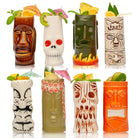 Lemonsoda Hard-Carved and Hand-Painted Tiki Mugs - Assorted Set (1pc)