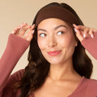 Kitsch Recycled Fabric Ribbed Elastic Headbands 2pc Set by Kitsch