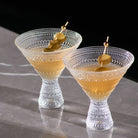 Lemonsoda Clear Hobnail Martini Glasses (Set of 1) - 9oz by Lemonsoda