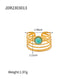 Dipped Shop Chunky Gold Plated Gemstone Single Rings by Dipped Shop