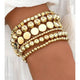 JOSSLYN by Wall to Wall Multi Ball Chain Bead Mix Stretchable Bracelet by JOSSLYN by Wall to Wall