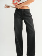 Just Black Denim Low Rise Baggy Slouch - Black