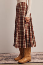 Forte Plaid Midi Skirt by Forte