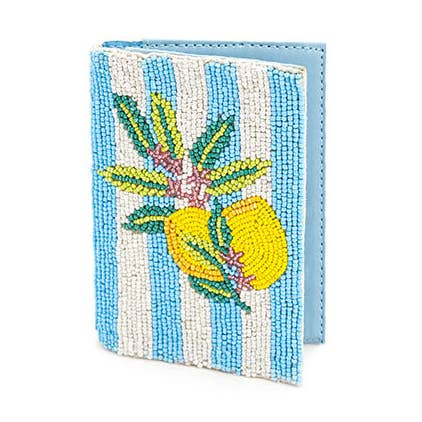 America & Beyond Limoncello Stripe Passport Cover
