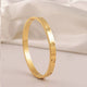 JOSSLYN by Wall to Wall 18K Non-Tarnish Waterproof Stainless Steel Bangle - 40B5155 by GOLDEN
