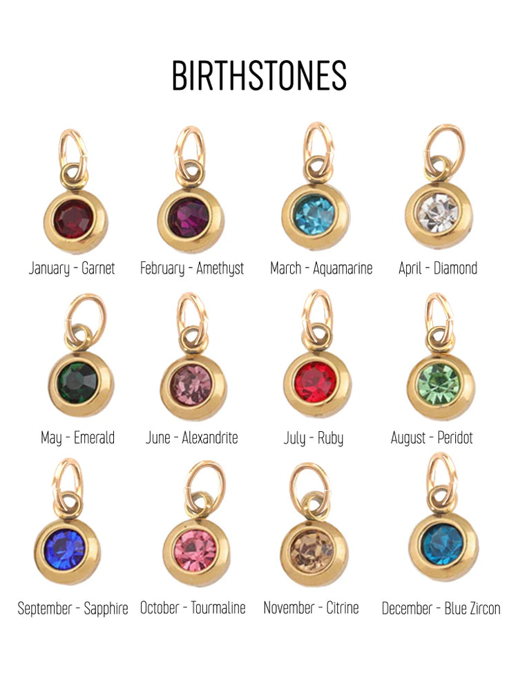 farrah b Jewelry Birth Stone Charms