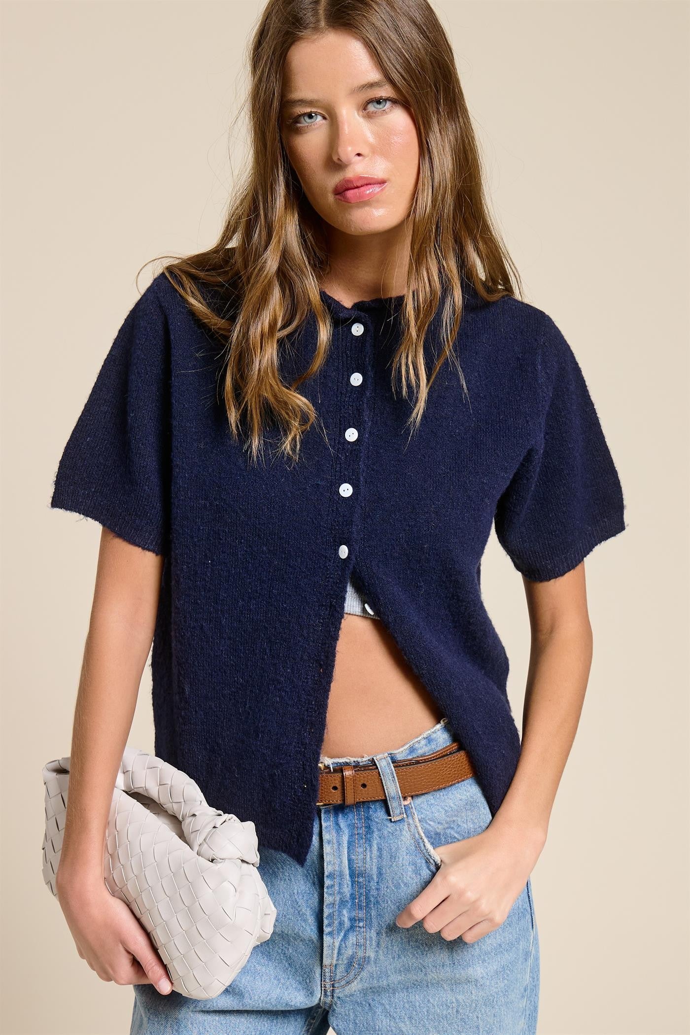 GOLDEN Arlet Short Sleeve Cardigan