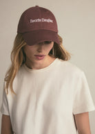 Favorite Daughter Classic Logo Baseball Hat - Brown/White