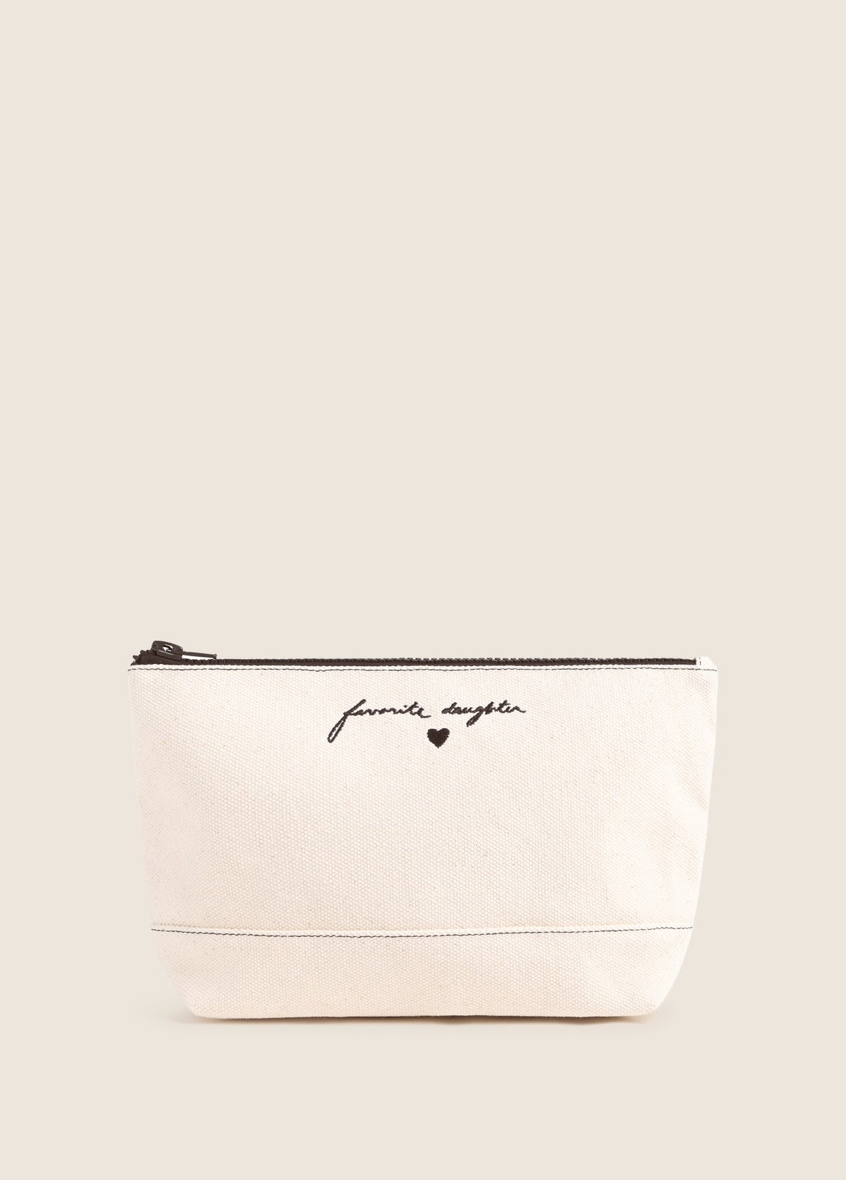 Favorite Daughter Canvas Pouch Black