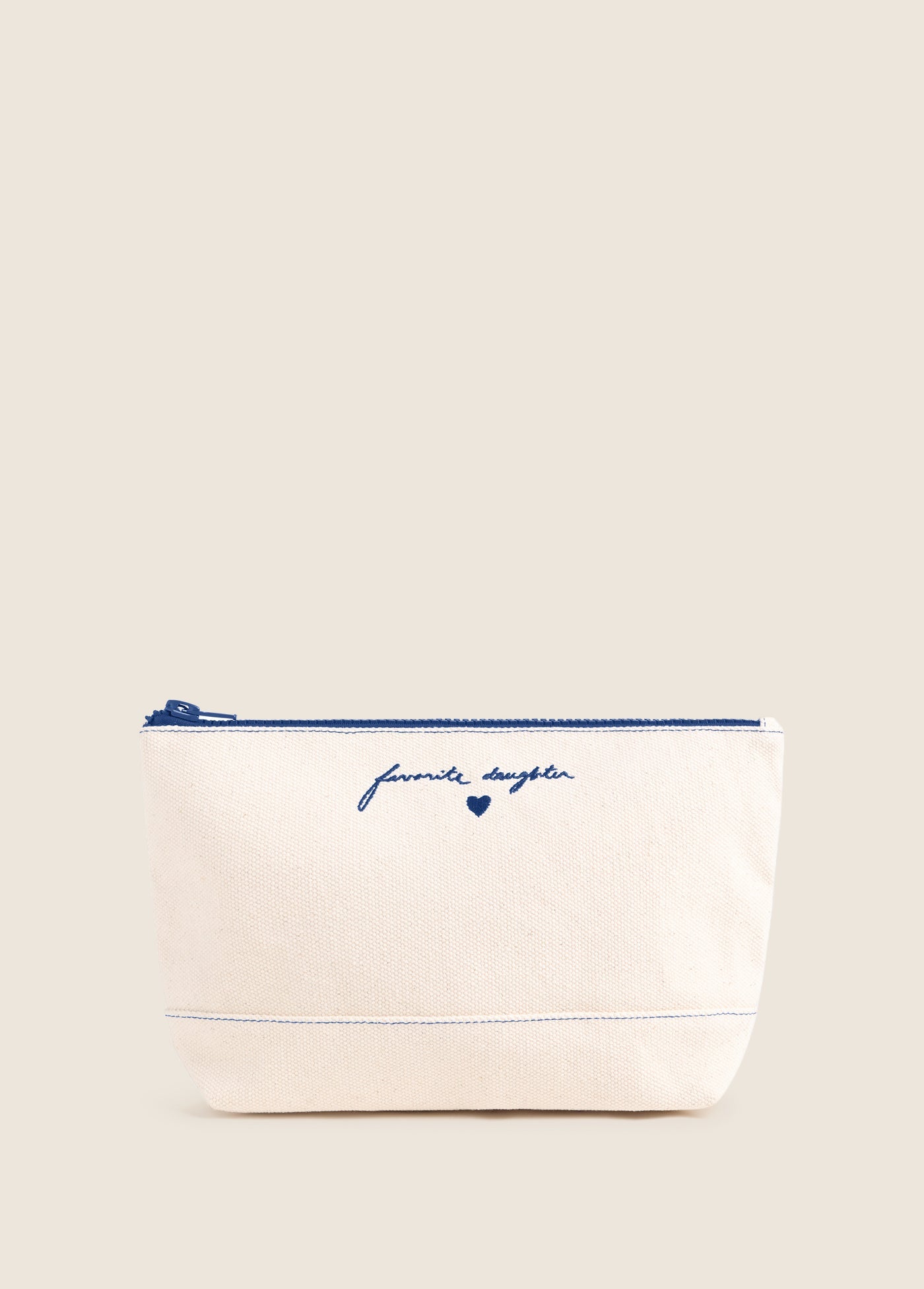Favorite Daughter Canvas Pouch Royal Blue