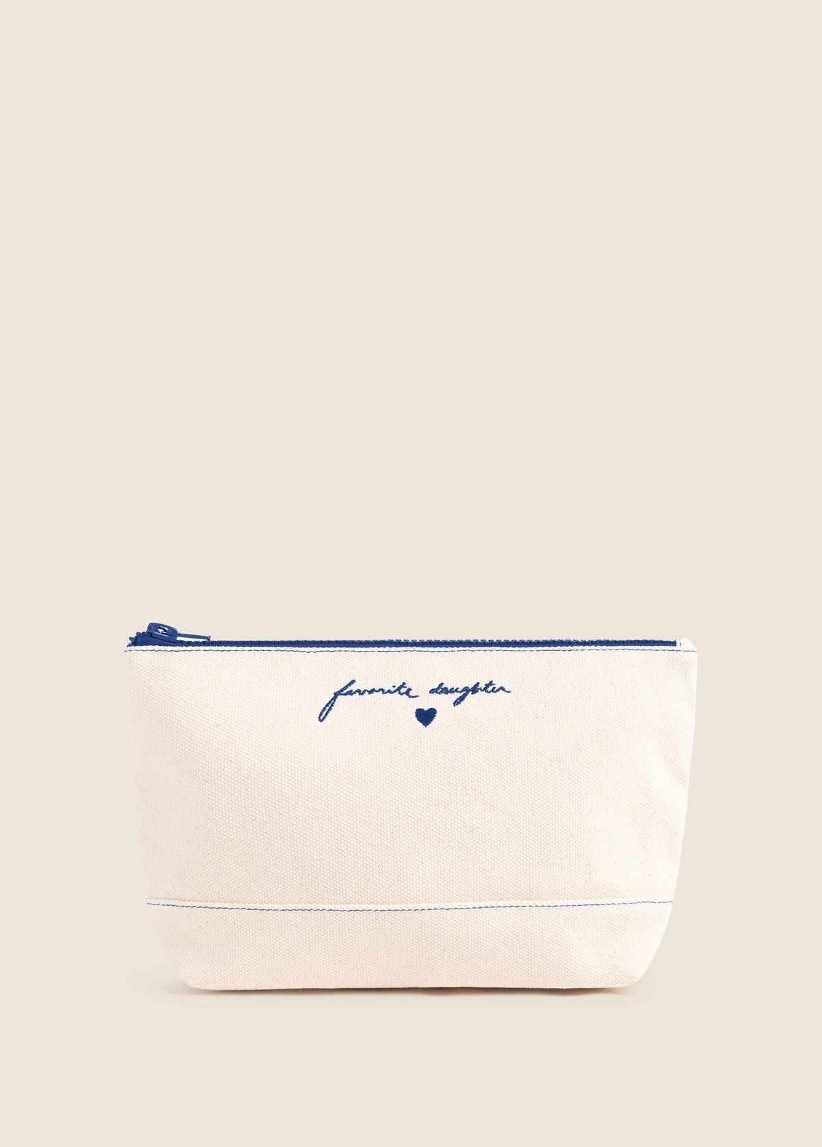 Favorite Daughter Canvas Pouch Royal Blue