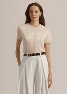 Favorite Daughter Cropped Collegiate Tee Rosewater