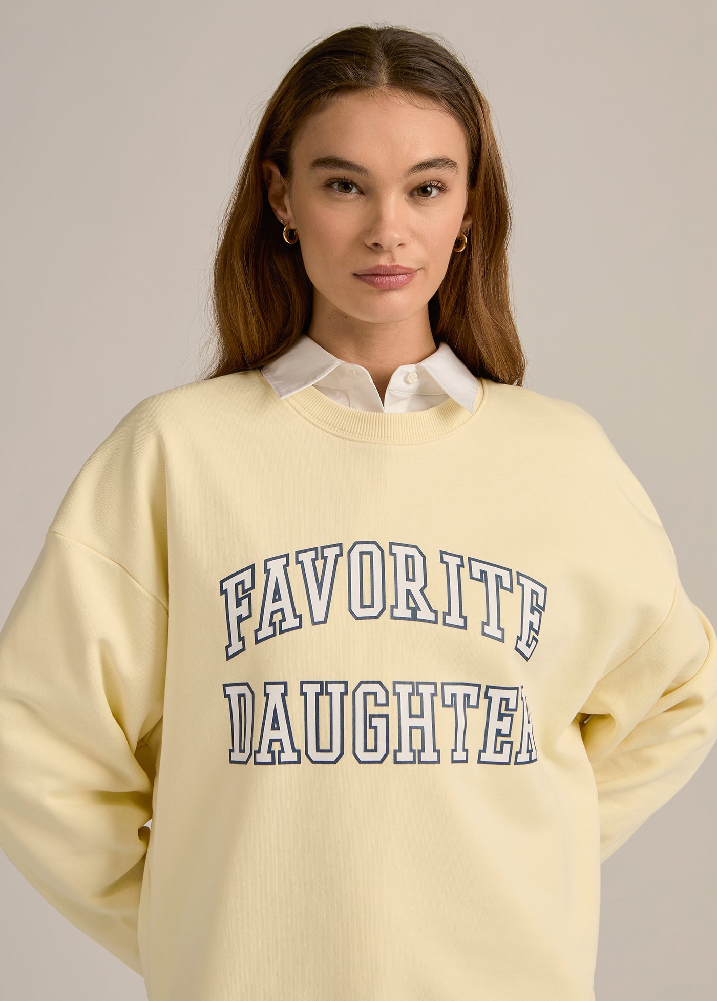 Favorite Daughter Collegiate Sweatshirt - Moonbeam