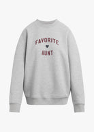 Favorite Daughter - The Favorite Aunt Sweatshirt Heather Grey Burgundy