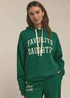 Favorite Daughter Logo Hoodie Emerald