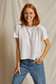 perfectwhitetee Harley Cotton Short Sleeve Boxy Crew Tee White