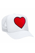 Aviator Nation Heart Vintage Low Rise Trucker White