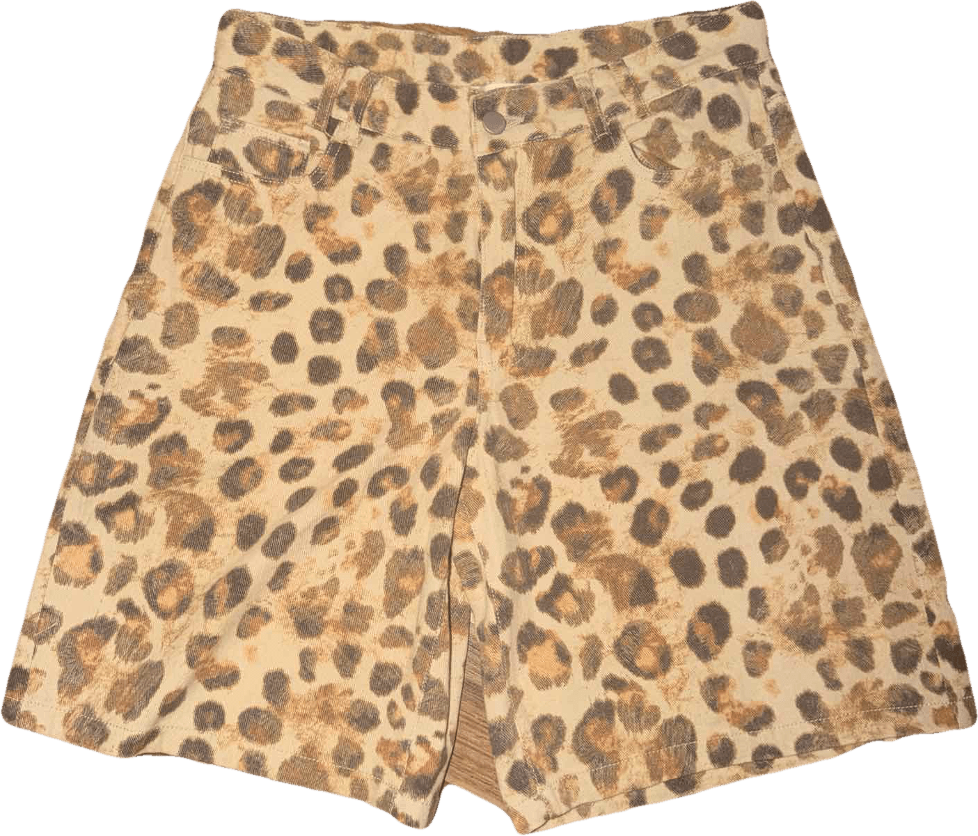 YAZ. Maiya Leopard Colossus Jorts