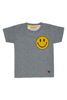 Aviator Nation Kids Tee - Smiley 2 Heather Grey