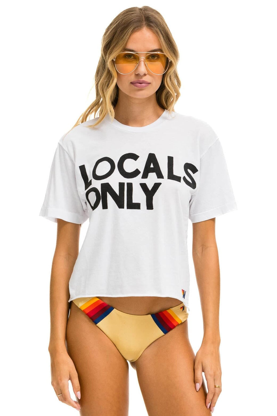 Aviator Nation Locals Only Boyfriend Tee