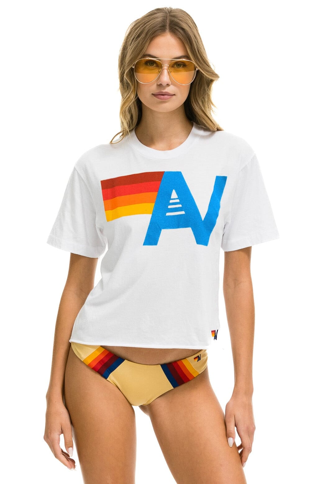 Aviator Nation Logo Boyfriend Tee