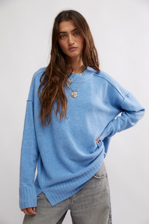 Free People Phoebe Pullover - Dark Heather Grey