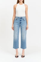 Daze Denim Sundaze High Rise Straight Crop in Marina Vintage - Marina Vintage