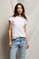 perfectwhitetee Sheryl Recycled Cotton Baby Tee White