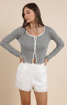 Sadie & Sage Prepster Buttoned Stripe Cardigan