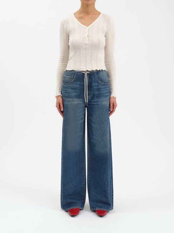 Daze Denim Madison Wide Leg in Vintage Blue