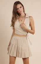 SAGE THE LABEL Quiet Moments Wrap Smock Top