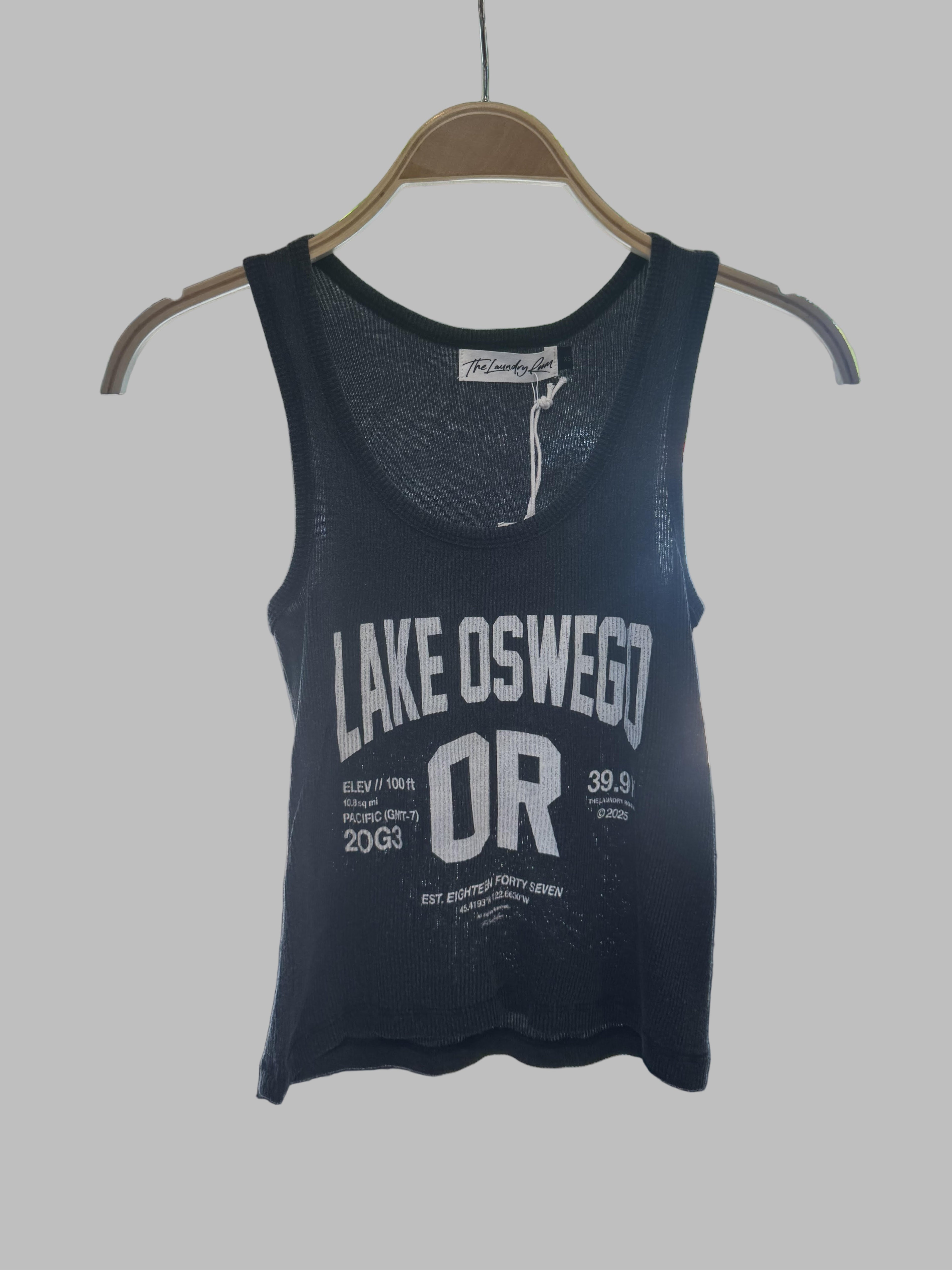The Laundry Room Lake Oswego Rib Tank Black