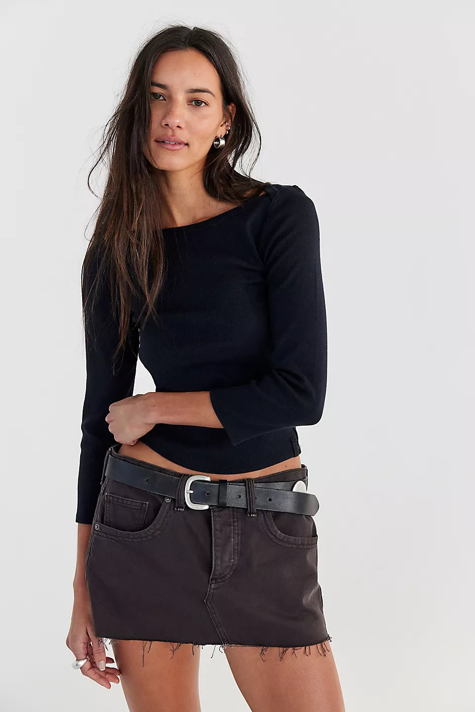 Free People Lainey Low Rise Mini Skirt