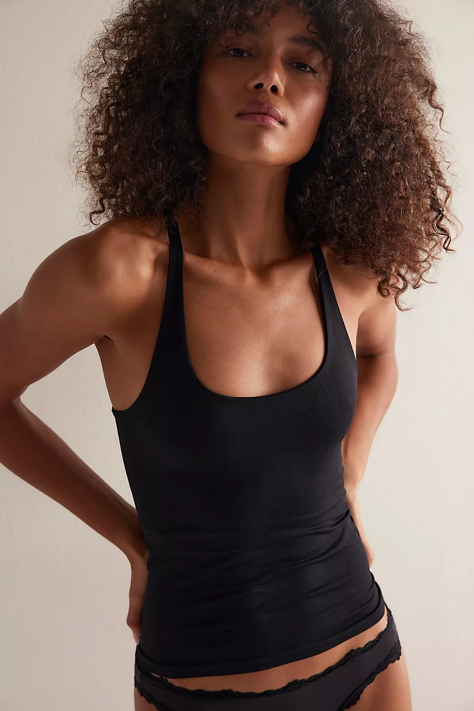 Free People Clean Lines Racerback - Black