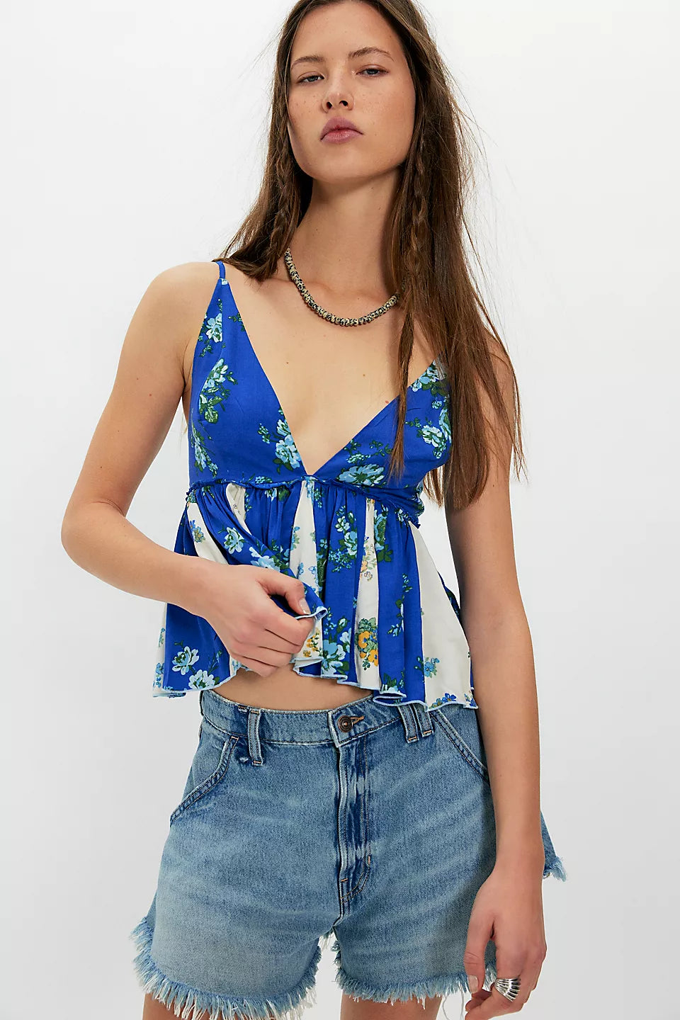 Free People Tillie Top Blue