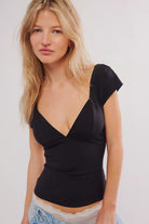 Free People Duo Corset Cami - Black