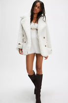 Free People Sophie Peacoat Blanc de Blanc