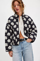 Free People Chloe Jacket Night Bloom Combo